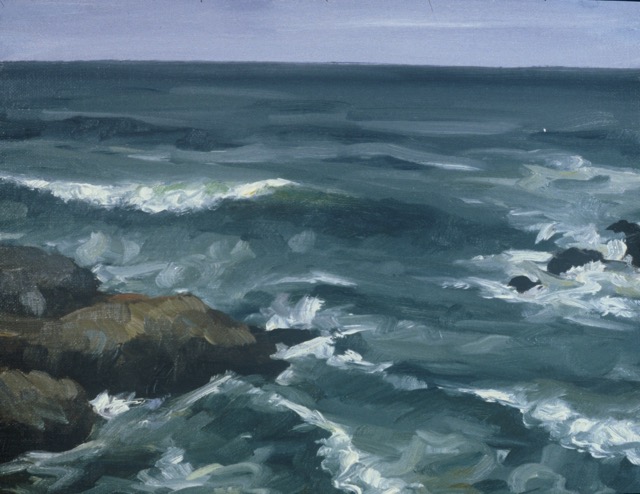 Seascape II; oil on canvas, 31 x 40 cm, 1986