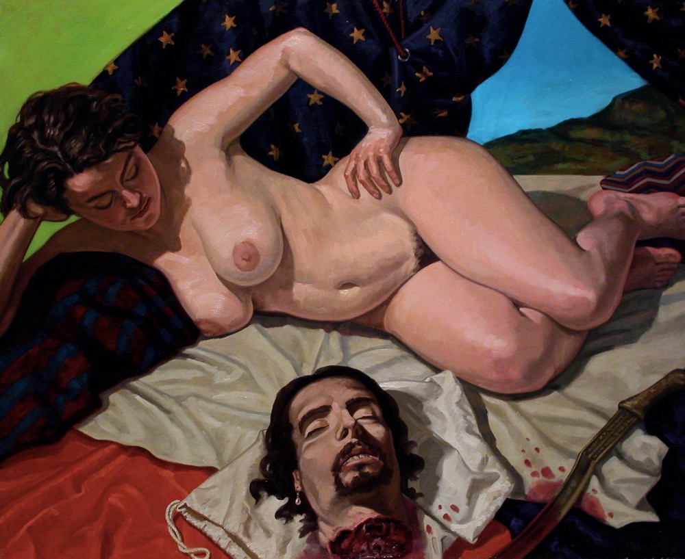 Judith and Holofernes; oil on canvas, 155 x 190 cm, 1994