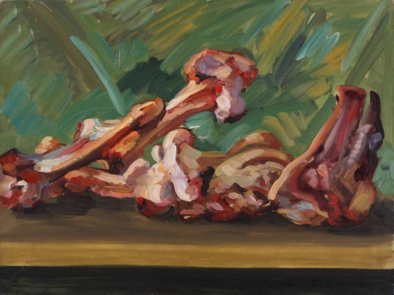 Meat and Bones II; oil on canvas, 60 x 80 cm, 2014