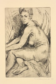 Figure Study; etching, 20 x 12 cm, 1996
