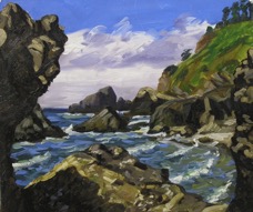 Sea & Rocks I; oil on canvas, 36 x 41 cm, 1988.jpg