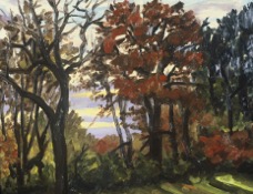 Trees in Autumn I; oil on canvas, 31x40cm,1987.jpg