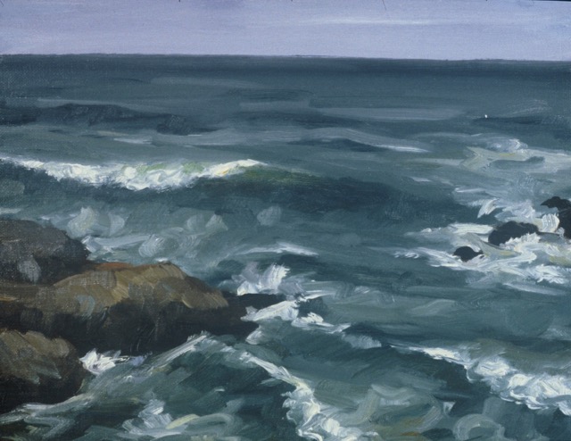 Seascape II; oil on canvas, 31 x 40 cm, 1986