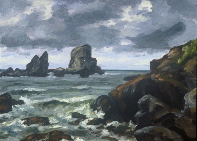 Seascape III; oil on canvas, 31 x 40 cm, 1986