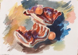 untitled; watercolor, 30 x 42 cm, 2016