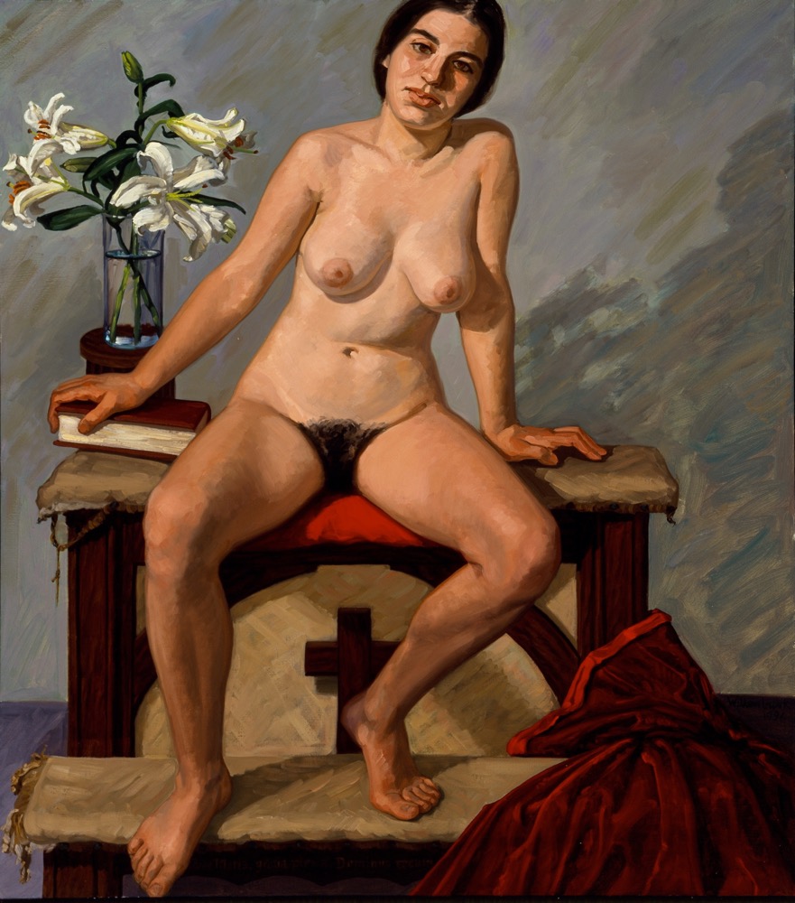 The Annunciation; oil on canvas, 150 x 120 cm, 1996  