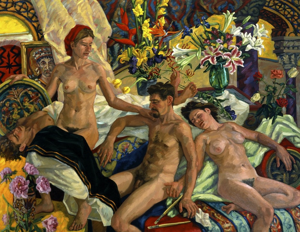 The Iconoclasts I; oil on canvas, 180 x 235 cm, 2000