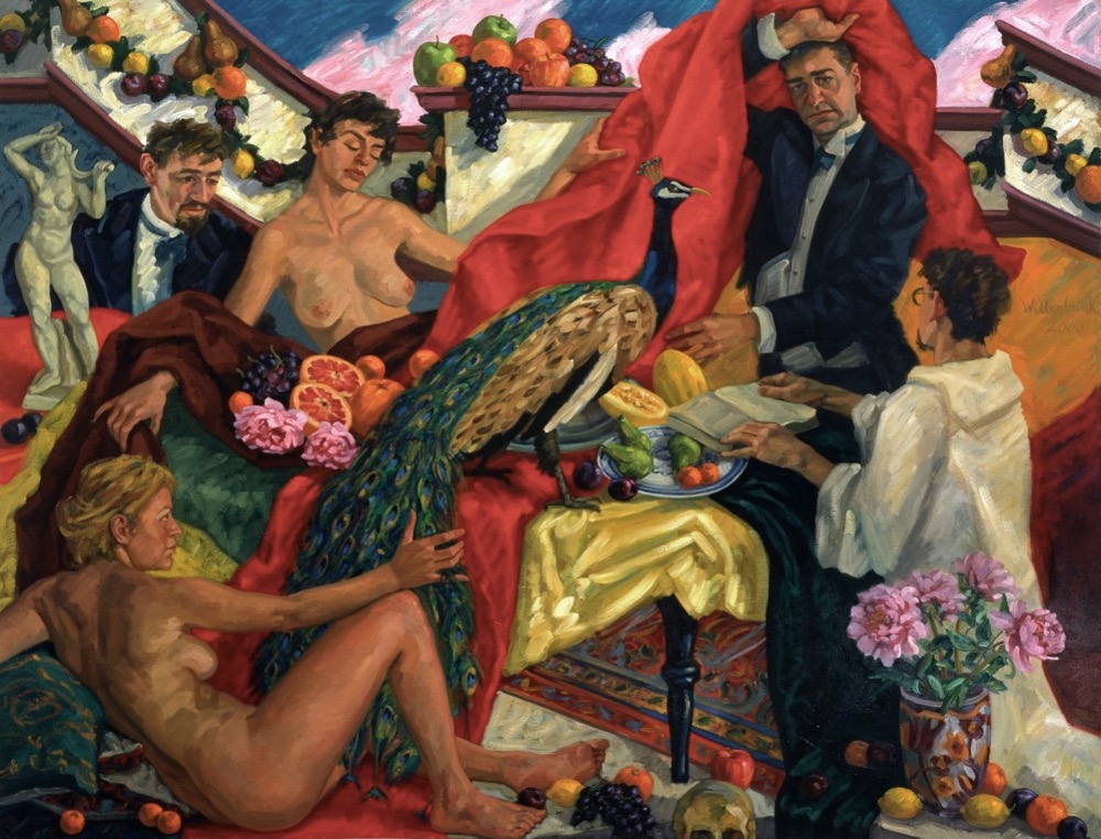 The Miracle of the Peacock; oil on canvas, 180 x 235 cm, 2000