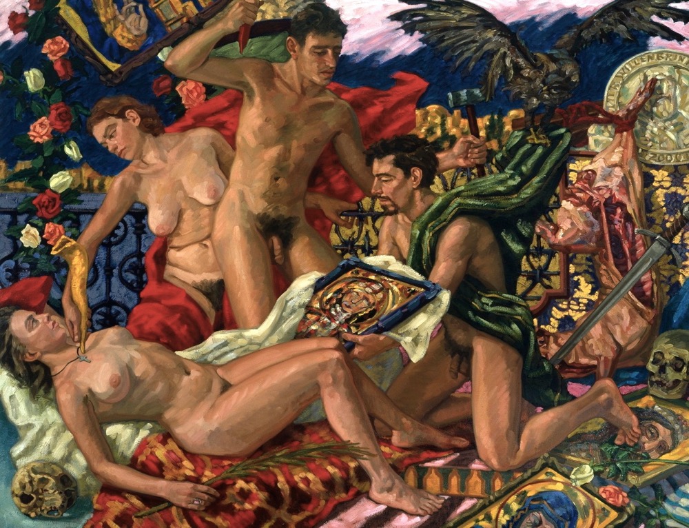 The Iconoclasts II; oil on canvas, 180 x 235 cm, 2000