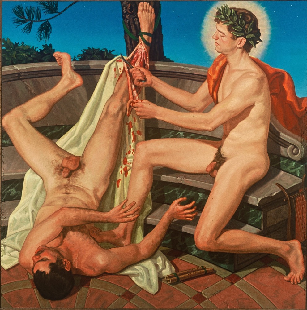 The Flaying of Marsyas, oil on canvas, 180 x 180 cm, 1993